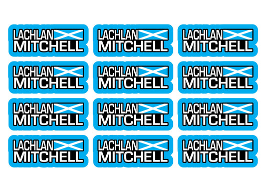 Flag Race Name Stickers For 1/5th scale Radio Controlled Vehicle A4,A5 Available