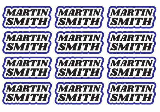 Race Name Stickers For 1/5th scale Radio Controlled Vehicle A4,A5 Available