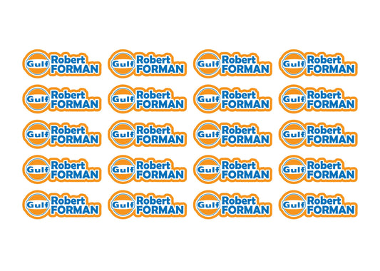 Logo Race Name Stickers For 1/8th scale Radio Controlled Vehicle A4,A5 Available