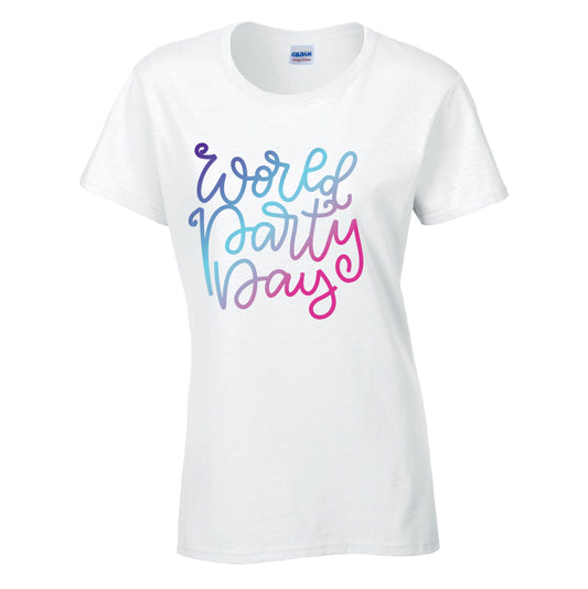 World Party Day T-Shirt Available in Black Grey and White TF25CL11