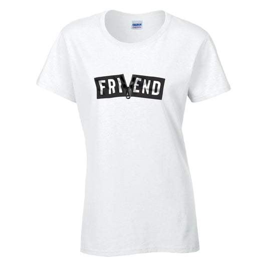 Friend Cotton T-Shirt Available in Grey and White TF25CL13