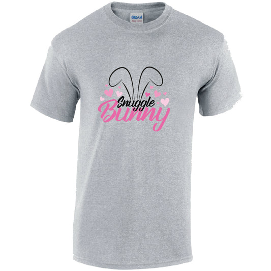 Snuggle Bunny Cotton T-Shirt Available in Black Grey and White TM25CL21