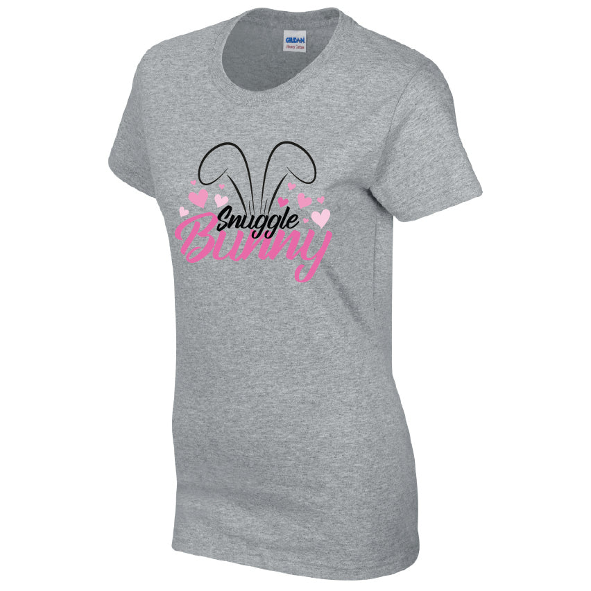 Snuggle Bunny T-Shirt Available in Black Grey and White TF25CL21