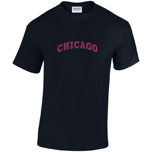 Chicago Cotton T-Shirt Available in Black Grey and White TM25CL29