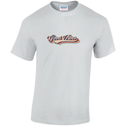 Good Vibes Cotton T-Shirt Available in Black Grey and White TM25CL30