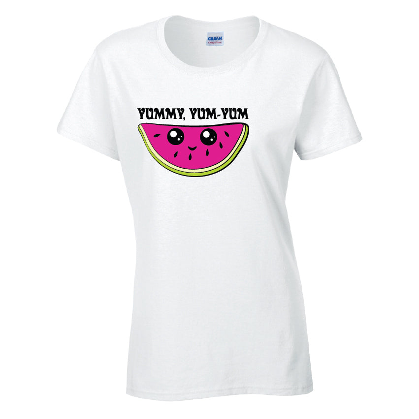 Yummy Yum-Yum T-Shirt Available in Black Grey and White TF25CL41