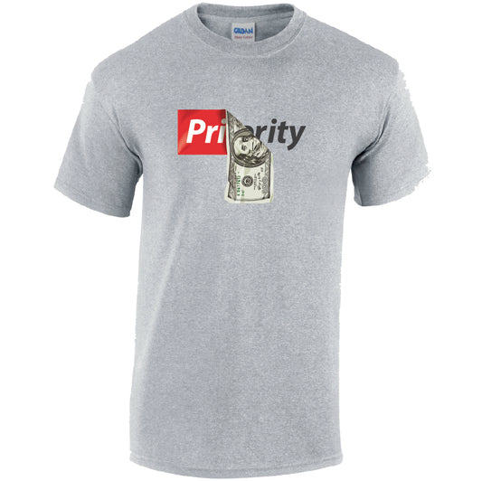 Priority Cotton T-Shirt Available in Black Grey and White TM25CL43