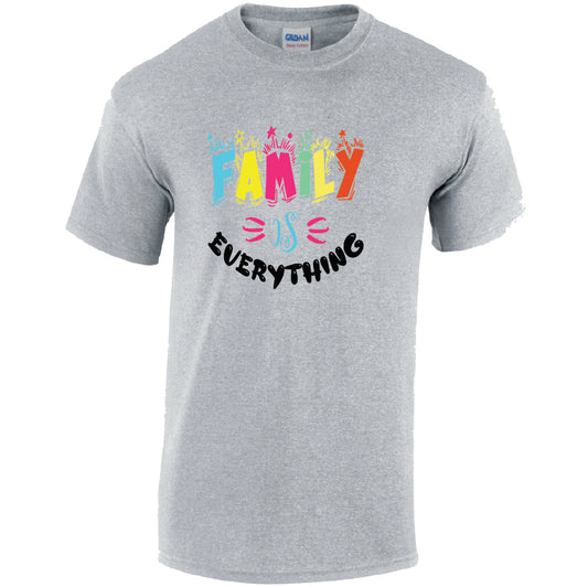 Family Is Everything Cotton T-Shirt Available in Black Grey and White TM25CL45