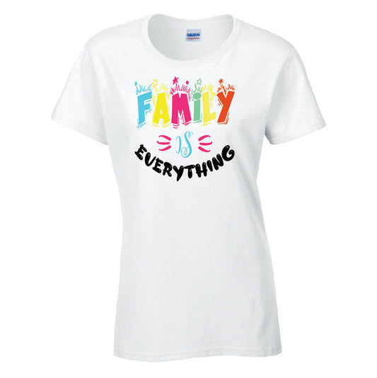 Family Is Everything T-Shirt Available in Black Grey and White TF25CL45