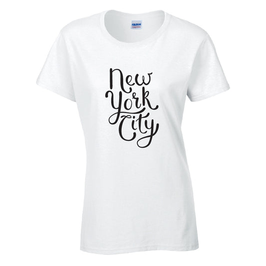 New York City Cotton T-Shirt Available in Black Grey and White TF25CL04