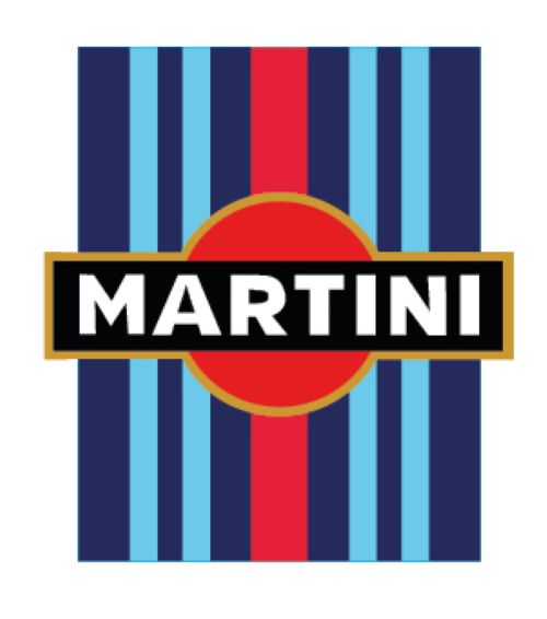 BKRBS01 Martini Racing Style Black Bonnet Stripe For Porsche