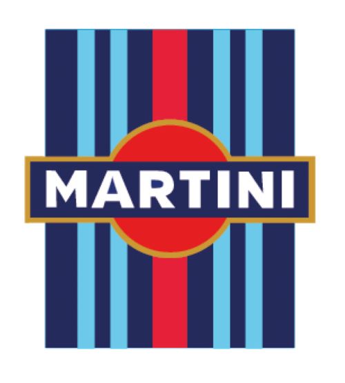 BMRBS01 Martini Racing Style Blue Bonnet Stripe For Porsche
