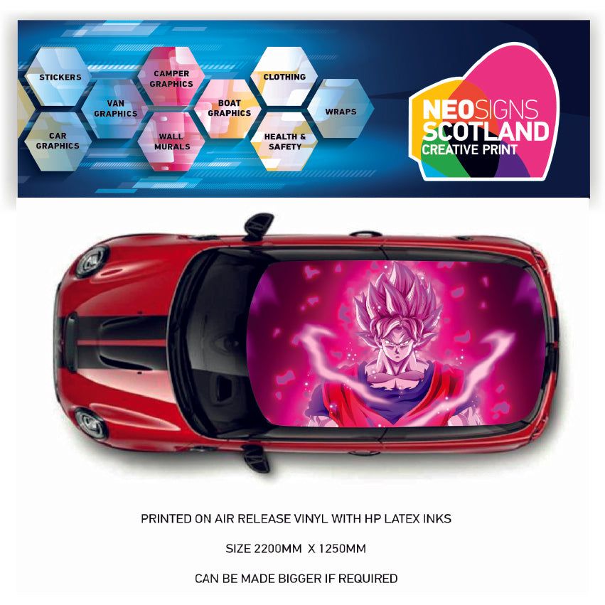 CRW46 Anime Roof wrap for Mini or any car universal