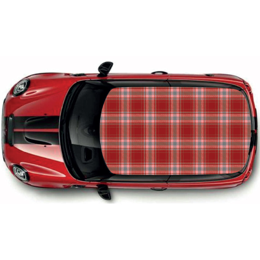 CRW089 Tartan Roof wrap for Mini or any car universal