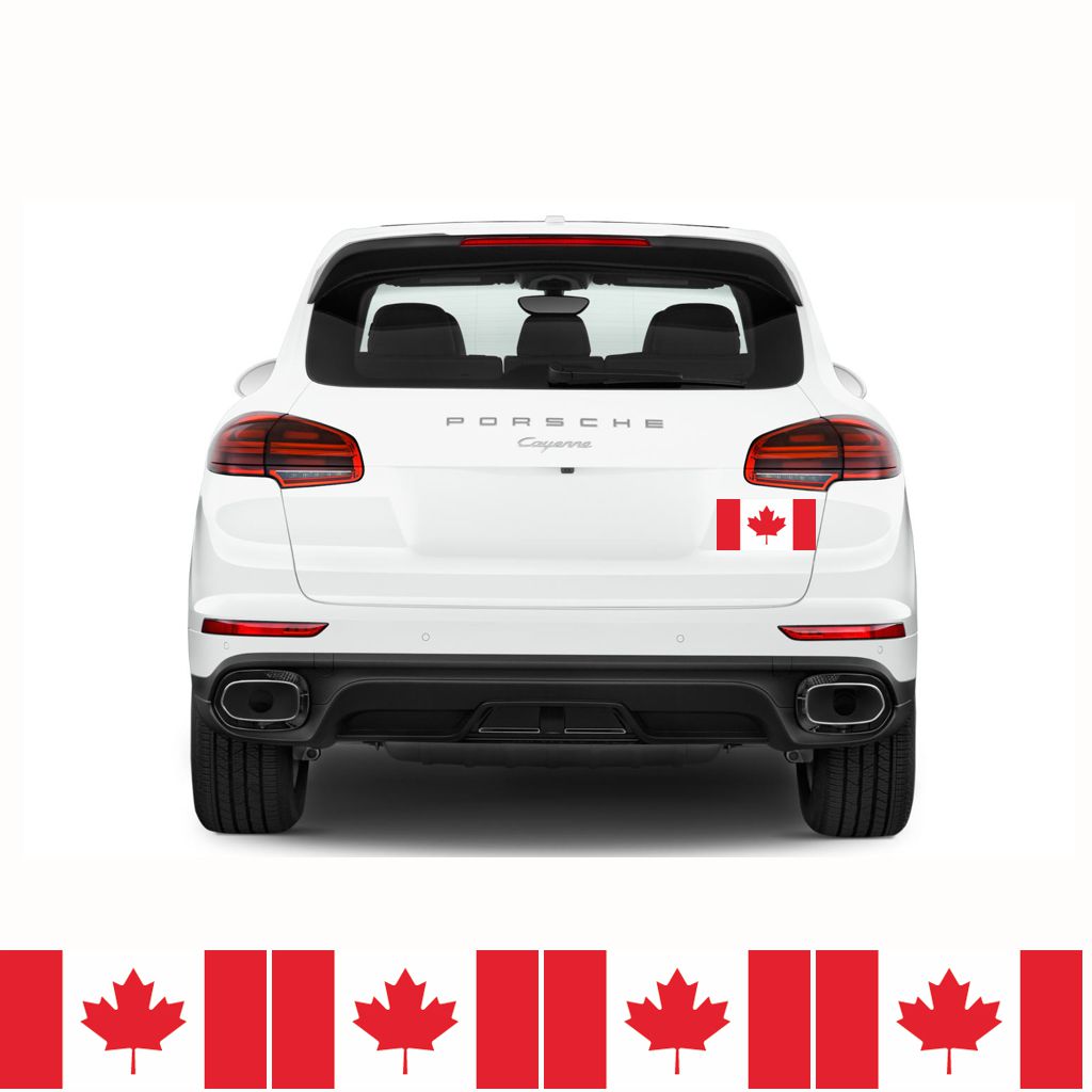 FLAG10C Canada Flags Stickers 4x150mm x 90mm