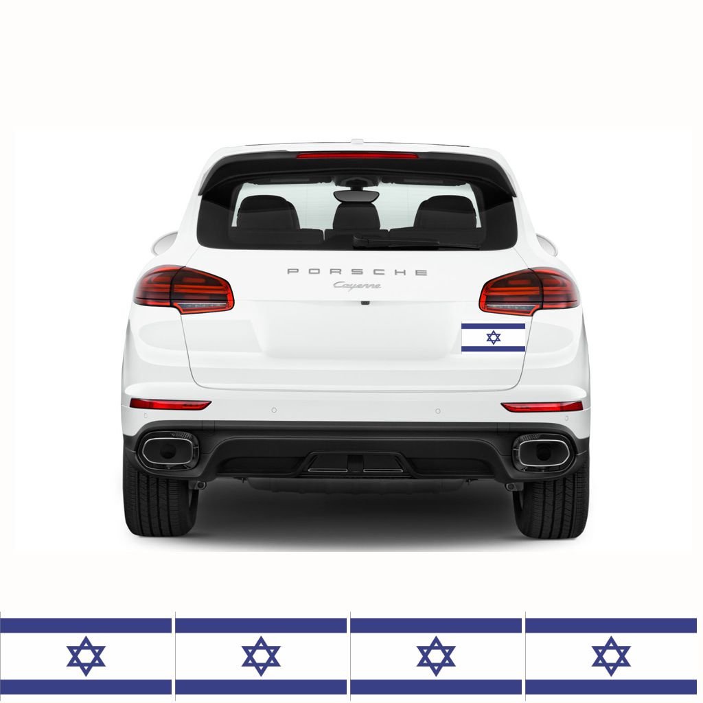 FLAG20C Israel Flags Stickers 4x150mm x 90mm