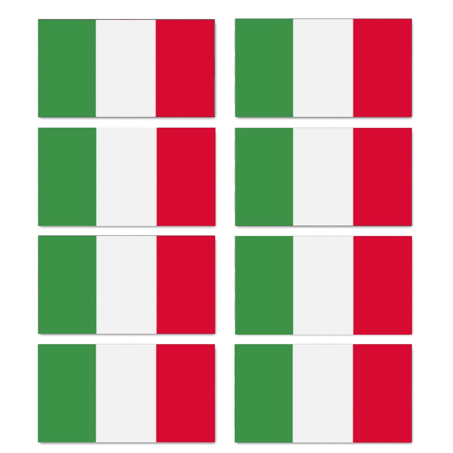 FLAG21D Italy Flags Stickers 10mm x 19mm
