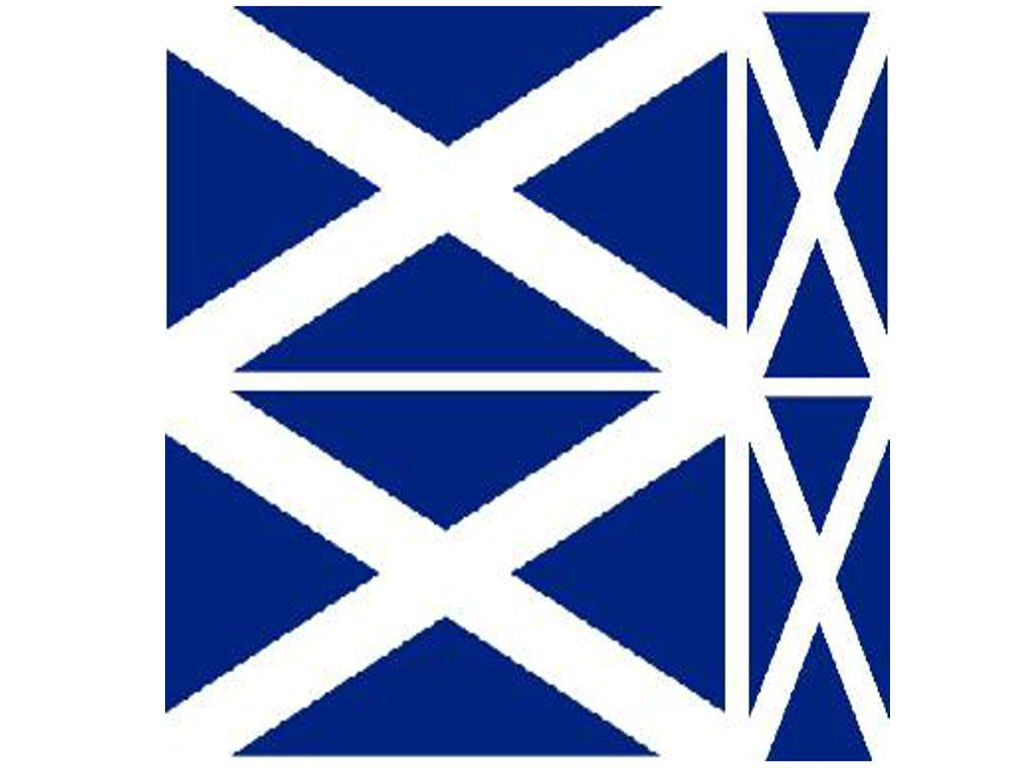 FLAG06A Scotland Flags 2 x 100mm 2 x 50mm