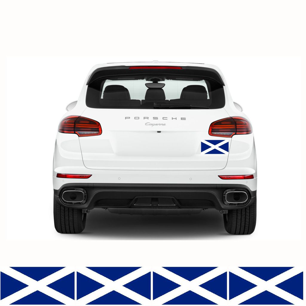 FLAG06C Scotland Flags Stickers 4x150mm x 90mm