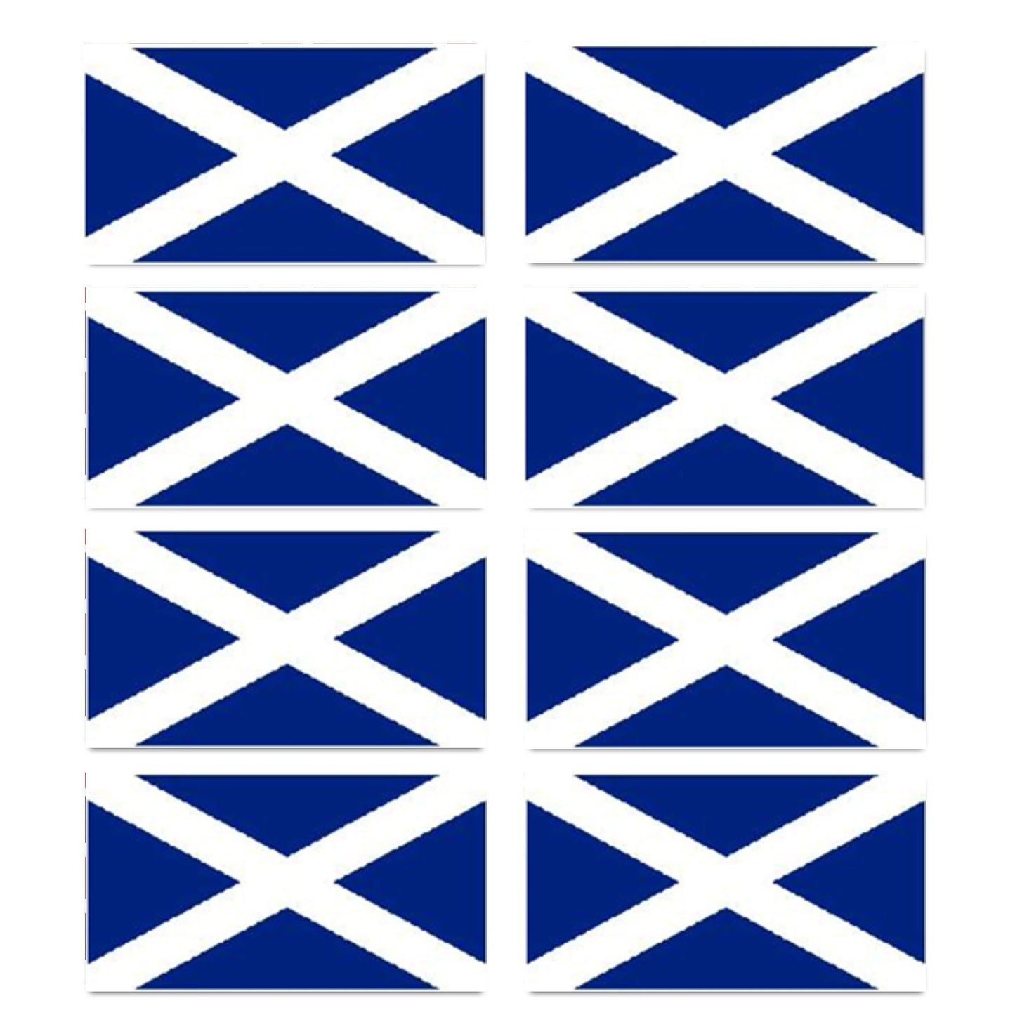 FLAG06D Scotland Flags Stickers 20mm x 37mm