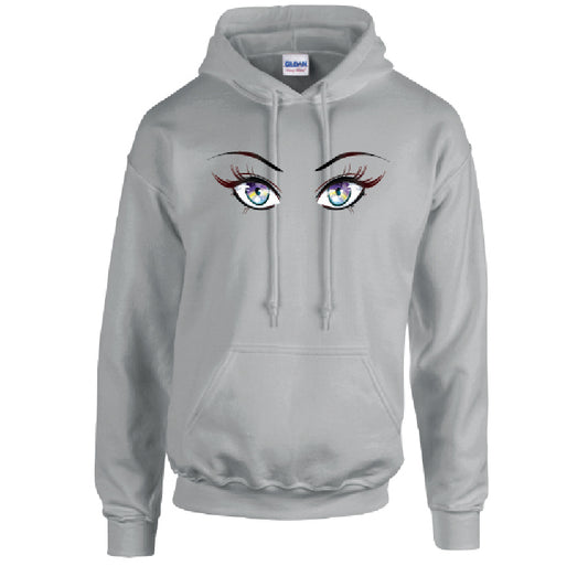 Rainbow Eyes Unisex Cotton Hoodie 5 Sizes 3 Colours Available Printed HD29