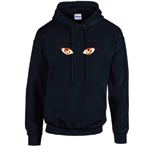 Orange Eyes Unisex Cotton Hoodie 5 Sizes 3 Colours Available Printed HD35
