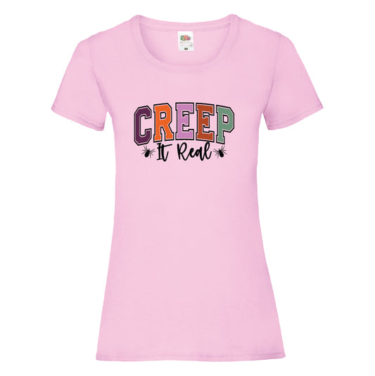 Creep It Real Halloween T-Shirt Available in 7 Colours HWCL12