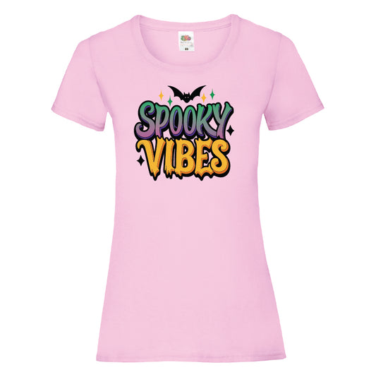 Spooky Vibes Halloween T-Shirt Available in 7 Colours HWCL05