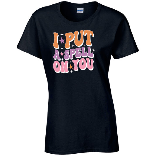 I Put A Spell On You Halloween T-Shirt Available in 7 Colours HWCL08
