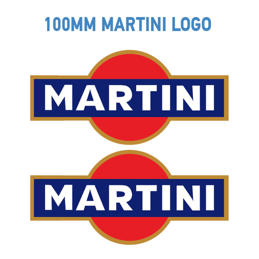 MAR Martini Racing stickers x2 laminated for Porsche