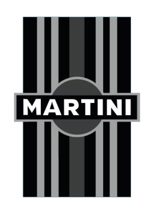 MONORBS02 Martini Racing Style Mono Bonnet Stripe For Porsche