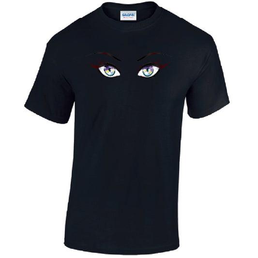 Rainbow Eyes Mens Cotton T-Shirt 5 sizes 3 Colours Available Printed MT29