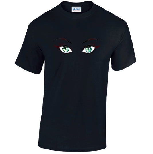 Green Eyes Mens Cotton T-Shirt 5 sizes 3 Colours Available Printed MT32