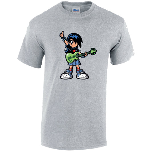 Guitar Boy Mens Cotton T-Shirt 5 sizes 3 Colours Available Printed MT33