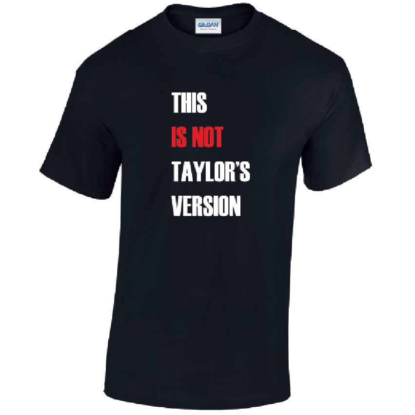 This Is Not Version Mens Cotton T-Shirt Available in Black Grey and White MT45