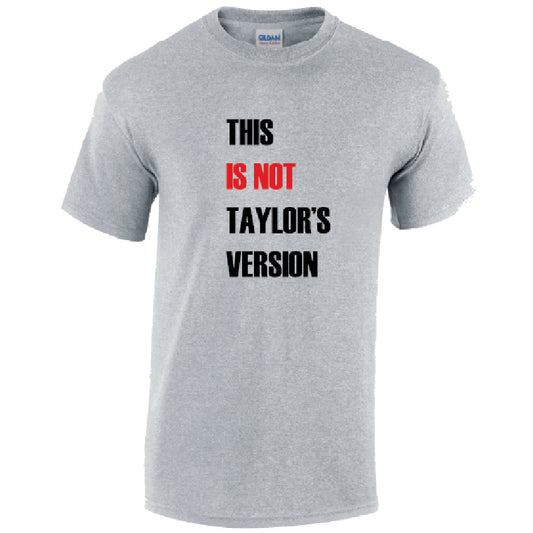 This Is Not Version Mens Cotton T-Shirt Available in Black Grey and White MT45