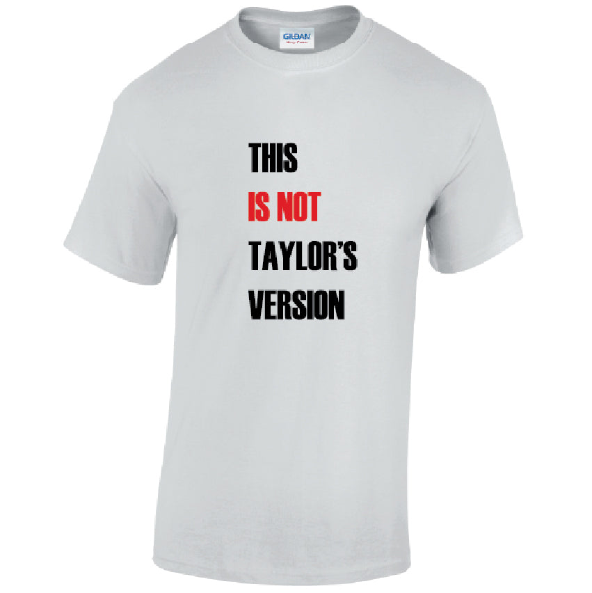 This Is Not Version Mens Cotton T-Shirt Available in Black Grey and White MT45