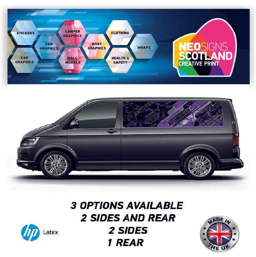 MWBFC14 Pattern Purple Mwb Van Panel Wrap Kit