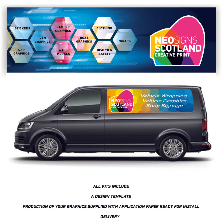 VAN13 Mwb Van Panel Wrap Kit Sign Writing Vehicle lettering Livery signs