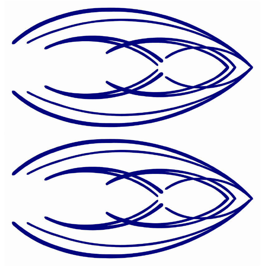 NEO00551-NEO00560 Pinstripe Design 7 Car Bike Van Truck Boat Vinyl Graphic Sticker Decal Various Designs Available