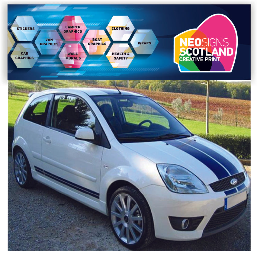 NEO00812FI Ott stripes and side stripe fiesta mk6