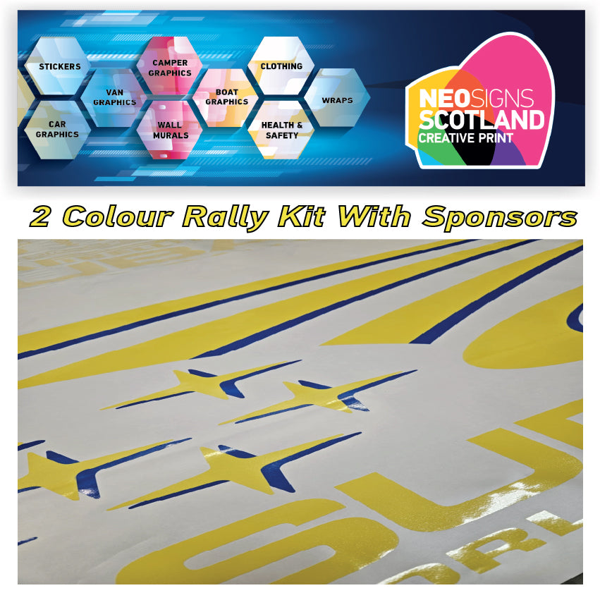 Subaru World Rally Kit 2 Colour with Sponsors for Subaru Impreza wrx sti graphics stickers decals Graphic