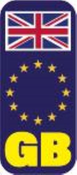 PLATE13-24 GB car number plate stickers union jack no eu flag brexit - Vinyl Car Various Flags Available