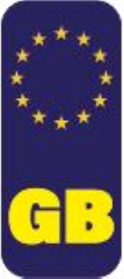 PLATE13-24 GB car number plate stickers union jack no eu flag brexit - Vinyl Car Various Flags Available