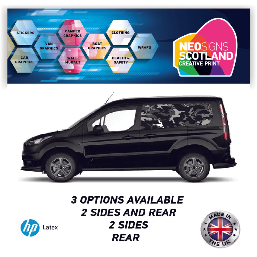 SMFC01 Camouflage Small Van Panel Wrap Kit