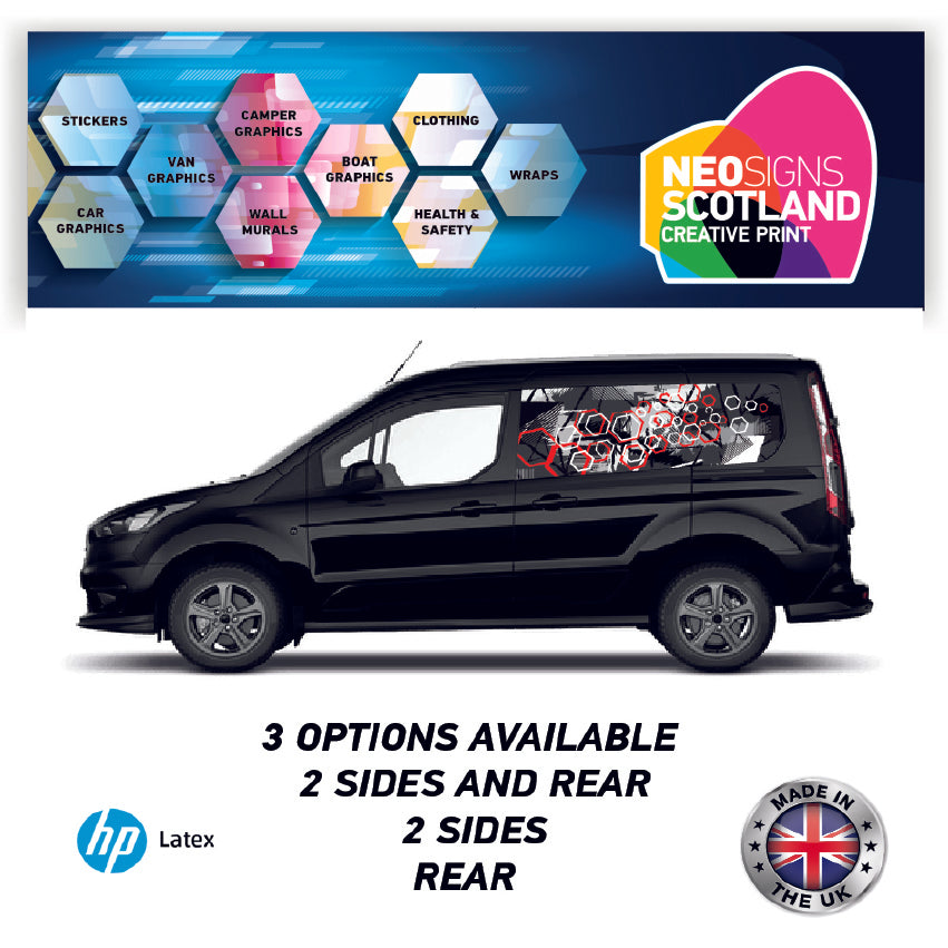 SMFC20 Hexagon Pattern Small Van Panel Wrap Kit