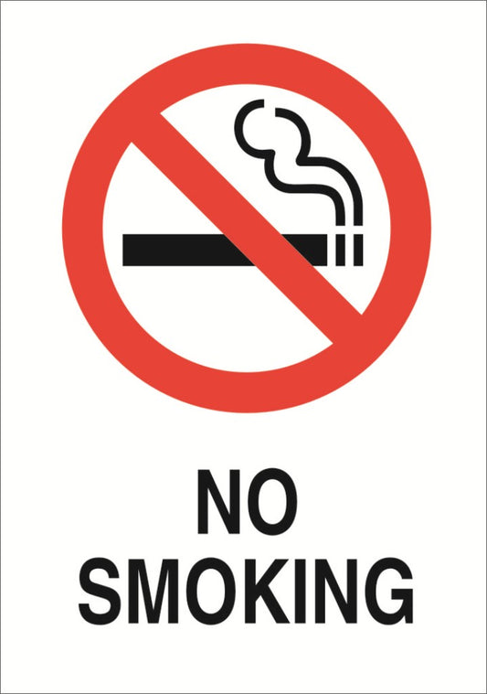 No Smoking A5 Sticker (x2 148mm x 219mm) Health And Safety Warning Sticker Latex Printed SMOK002-41