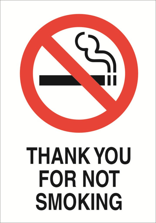 No Smoking A7 Sticker (x4 74mm x 105mm) Health And Safety Warning Sticker Latex Printed SMOK002-41