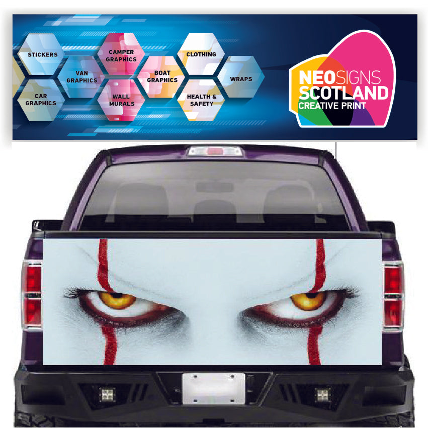 TAIL005 Pennywise Tailgate Pick up truck wrap