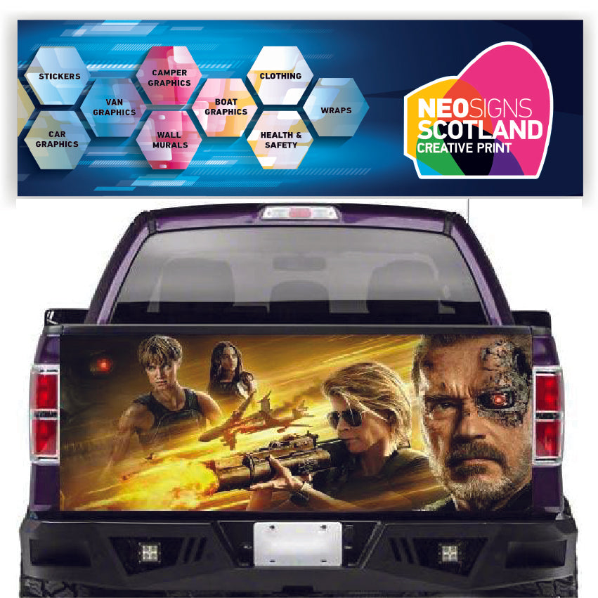 TAIL032 Terminator Tailgate Pick up truck wrap